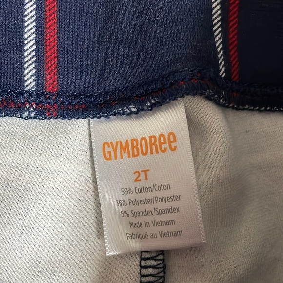 Gymboree Plaid Ponte Cape - Parisian Blue & Red  2 Piece Pant Set | 2T - Picture 11 of 12